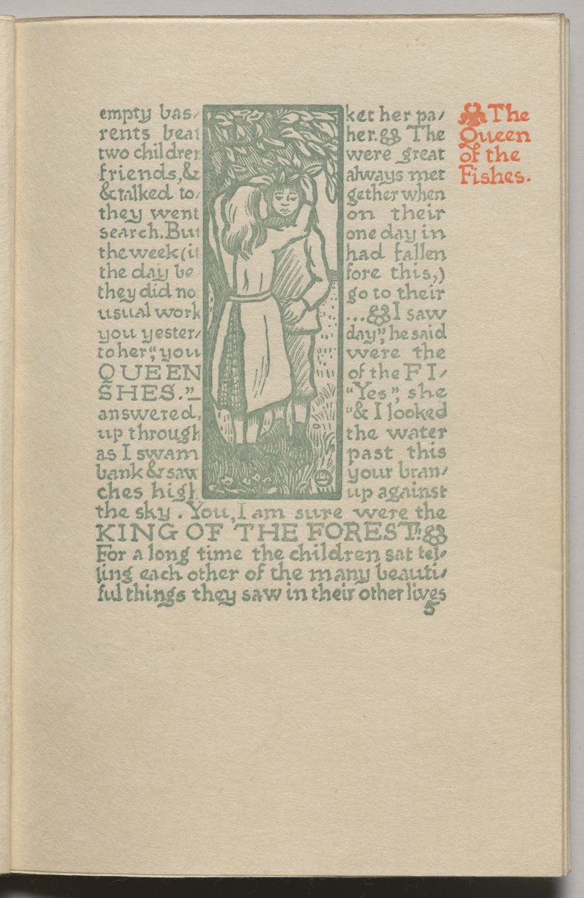 The Queen of the Fishes: Plate 5 by Lucien Pissarro