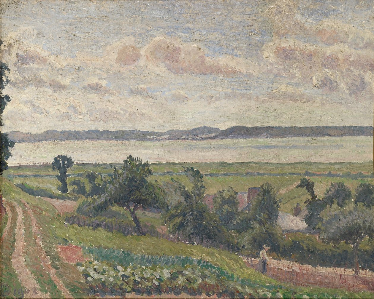 View over the Estuary, Harfleur, 1903 by Lucien Pissarro