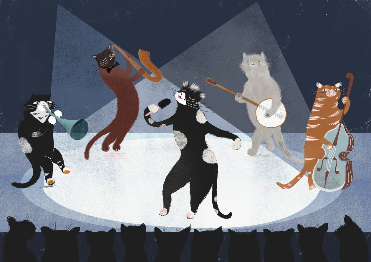 Jazz Cats by Lucy Banaji