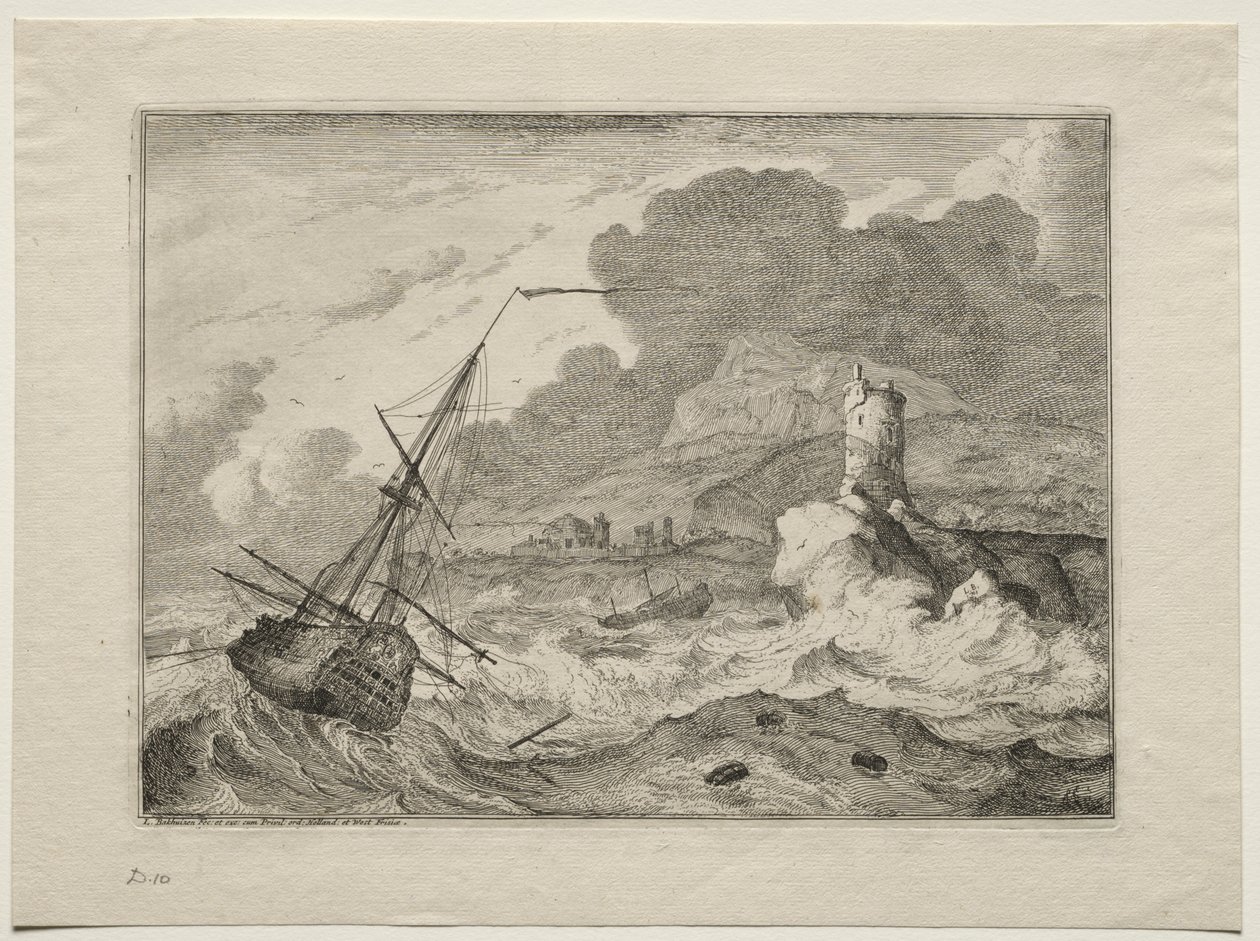 Storm at Sea by Ludolf Backhuysen