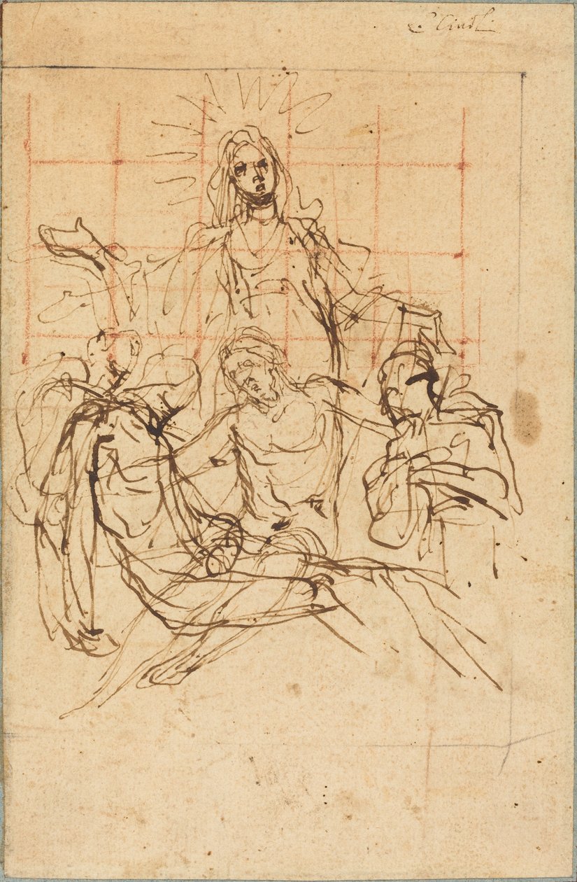 The Pietà (recto) by Ludovico Cardi called Cigoli