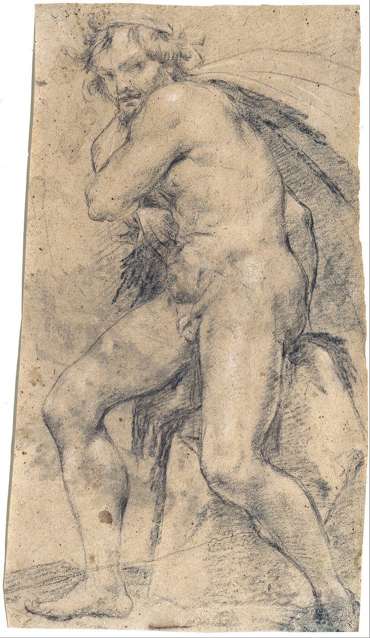 Male Nude (Hercules?) by Ludovico Carracci