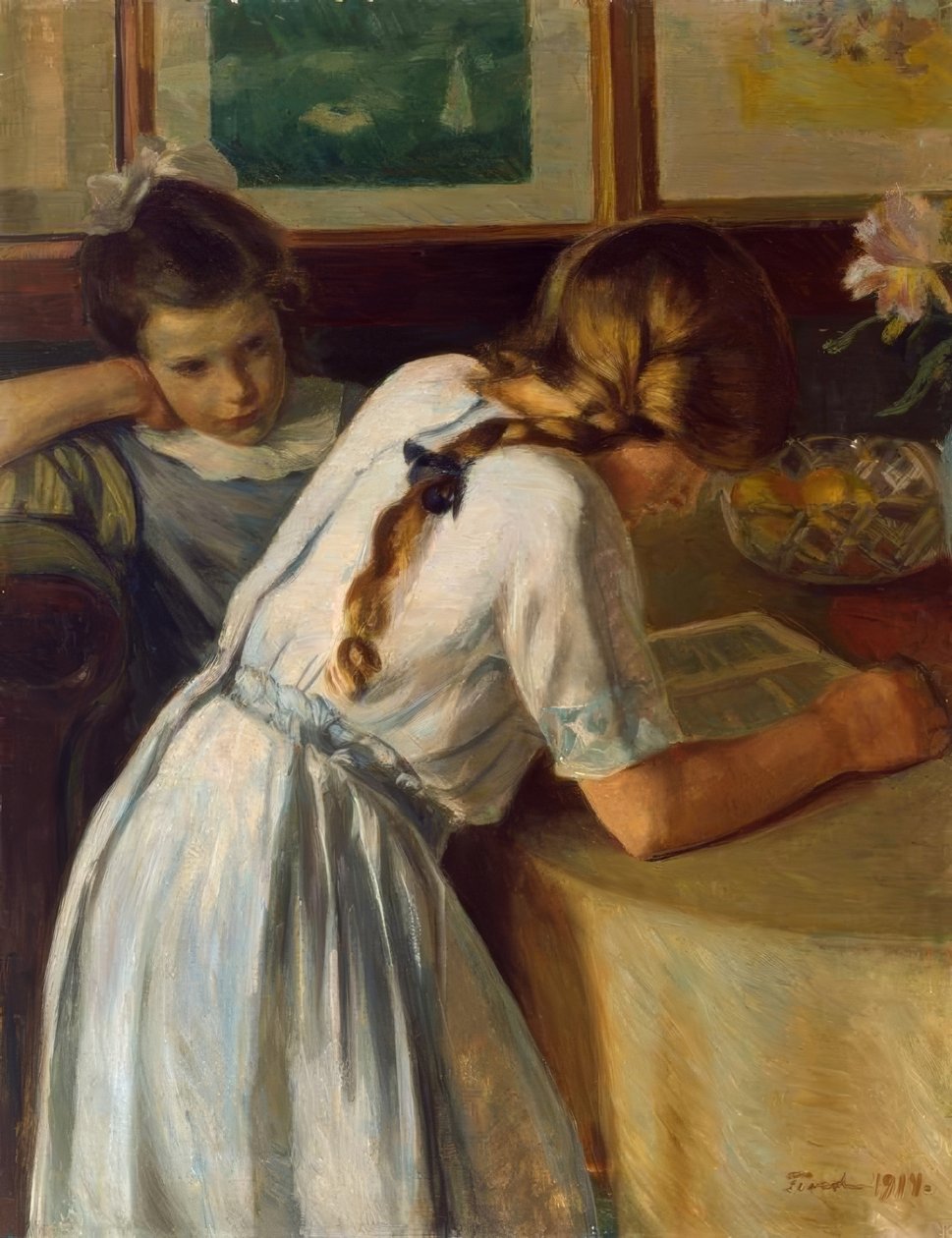 L. Find, Two Sisters by Ludvig Find