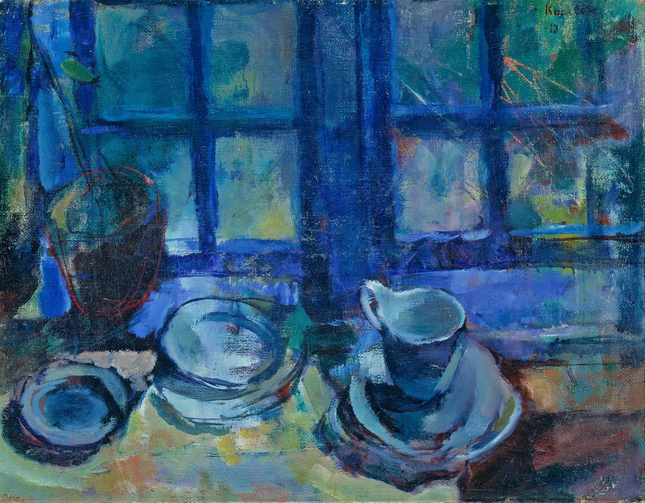 The Blue Kitchen by Ludvig Karsten