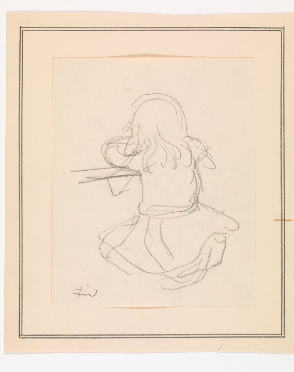 Seated Girl with Back Turned by Ludvig Find