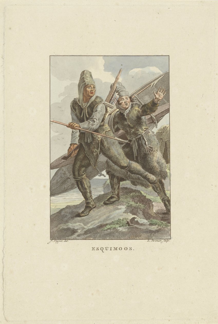 Fleeing Inuit by Ludwig Gottlieb Portman