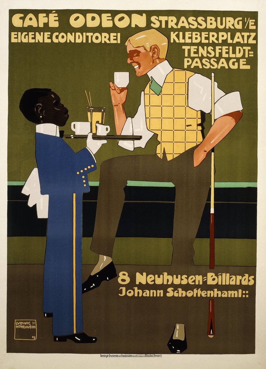 Cafe Odeon by Ludwig Hohlwein