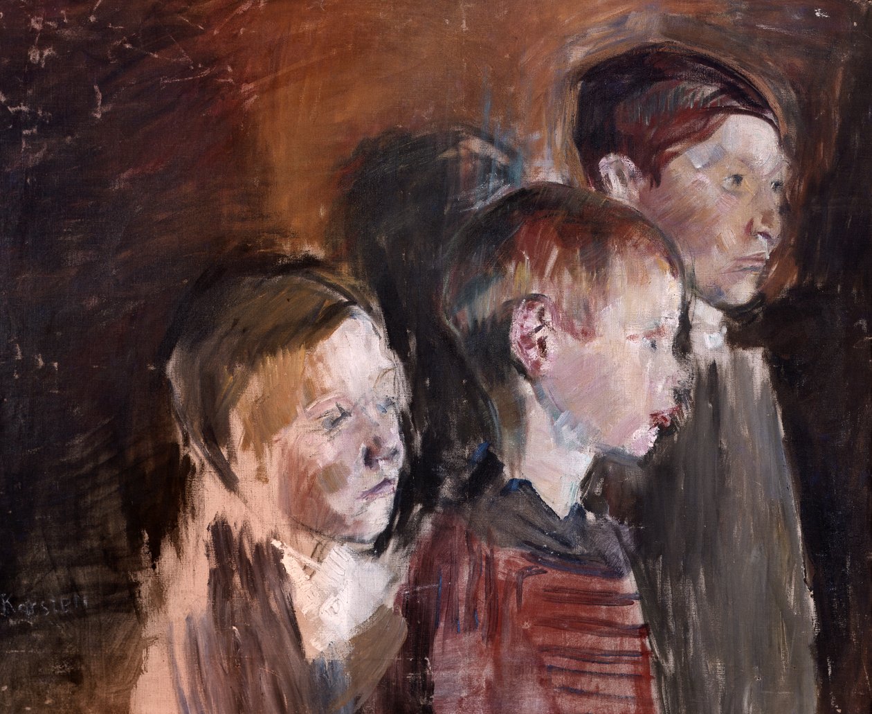 Three siblings by Ludwig Karsten