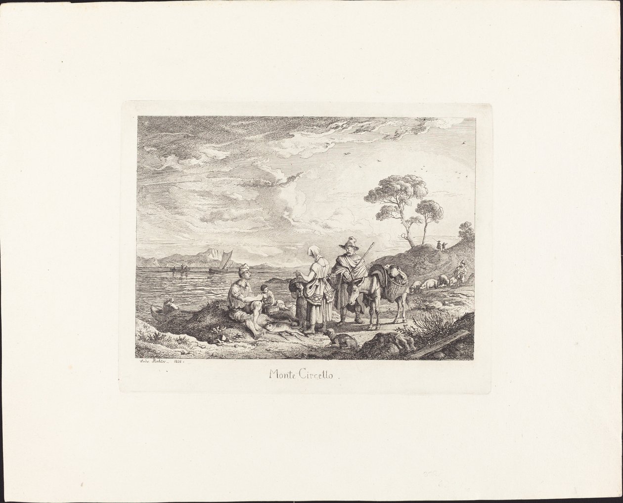 Monte Circello by Ludwig Richter