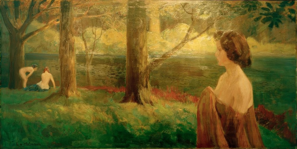 Evening Sun by Ludwig von Hofmann