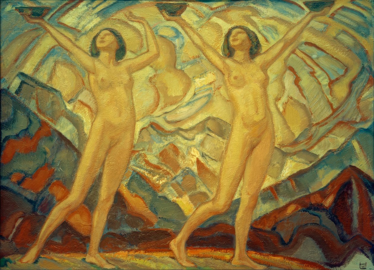 Sacrificial Bowls by Ludwig von Hofmann