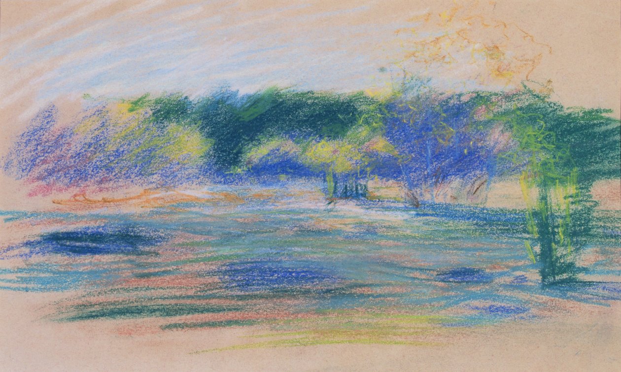 Landscape with view of forest by Ludwik de Laveaux