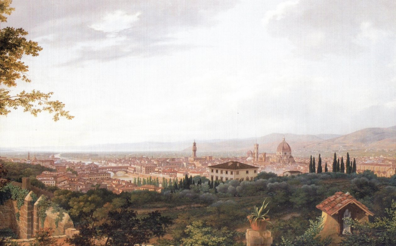 Florence from Monte alle Croci (detail) by Luigi Garibbo