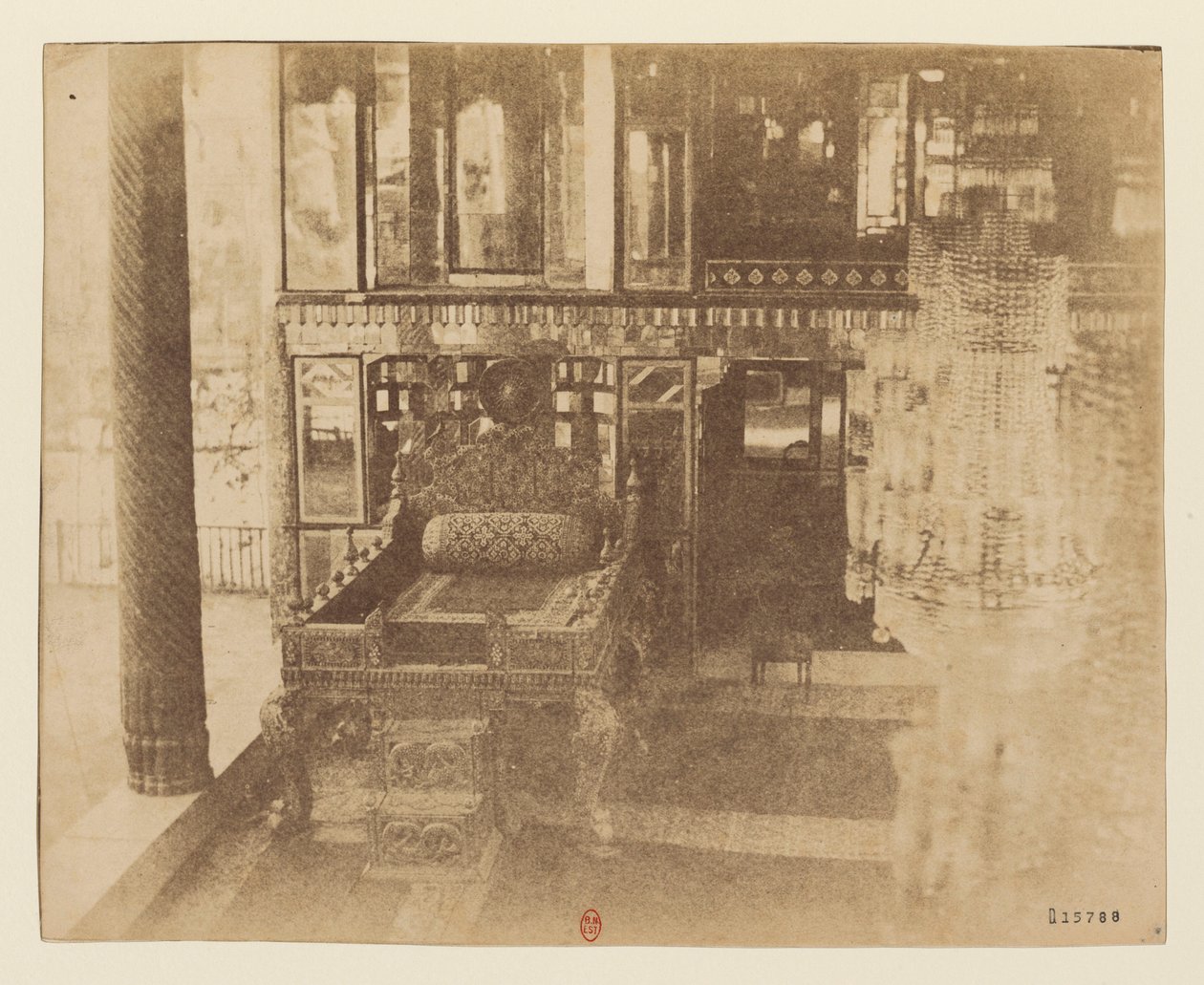 Tehran. Ordinary Throne in the Otak e-Gulistan by Luigi Pesce