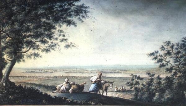 View of Constantinople by Luigi (after) Mayer