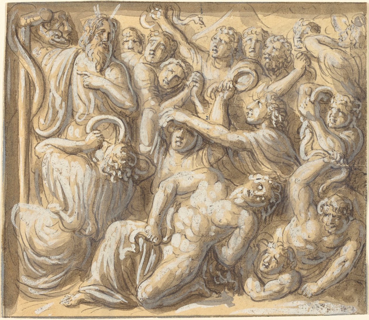 Moses and the Brazen Serpent by Luigi Ademollo