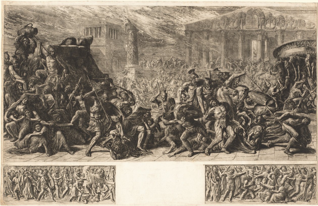 The Sack of the Temple at Jerusalem by Luigi Ademollo