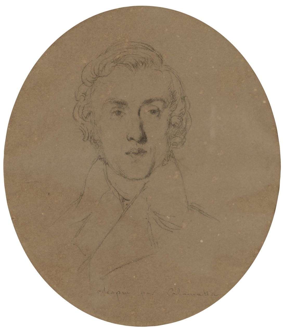 Portrait of Frédéric Chopin by Luigi Calamatta