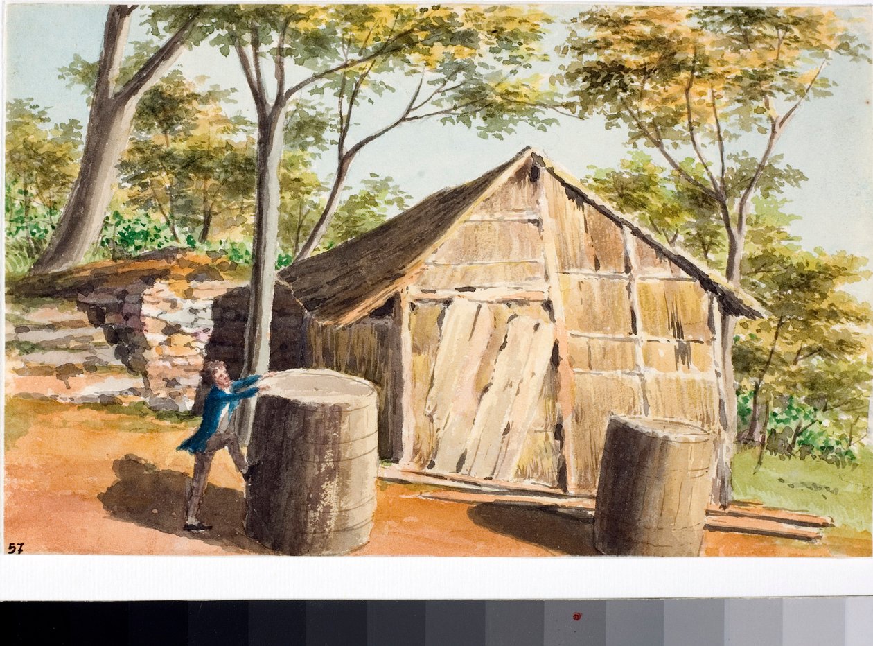View of a Cabin by Luigi Garibbo