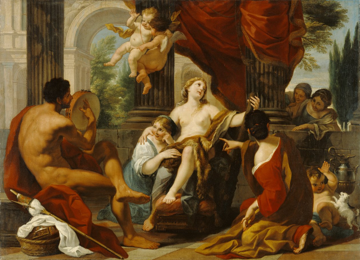Hercules and Omphale, c.1700-10 by Luigi Garzi