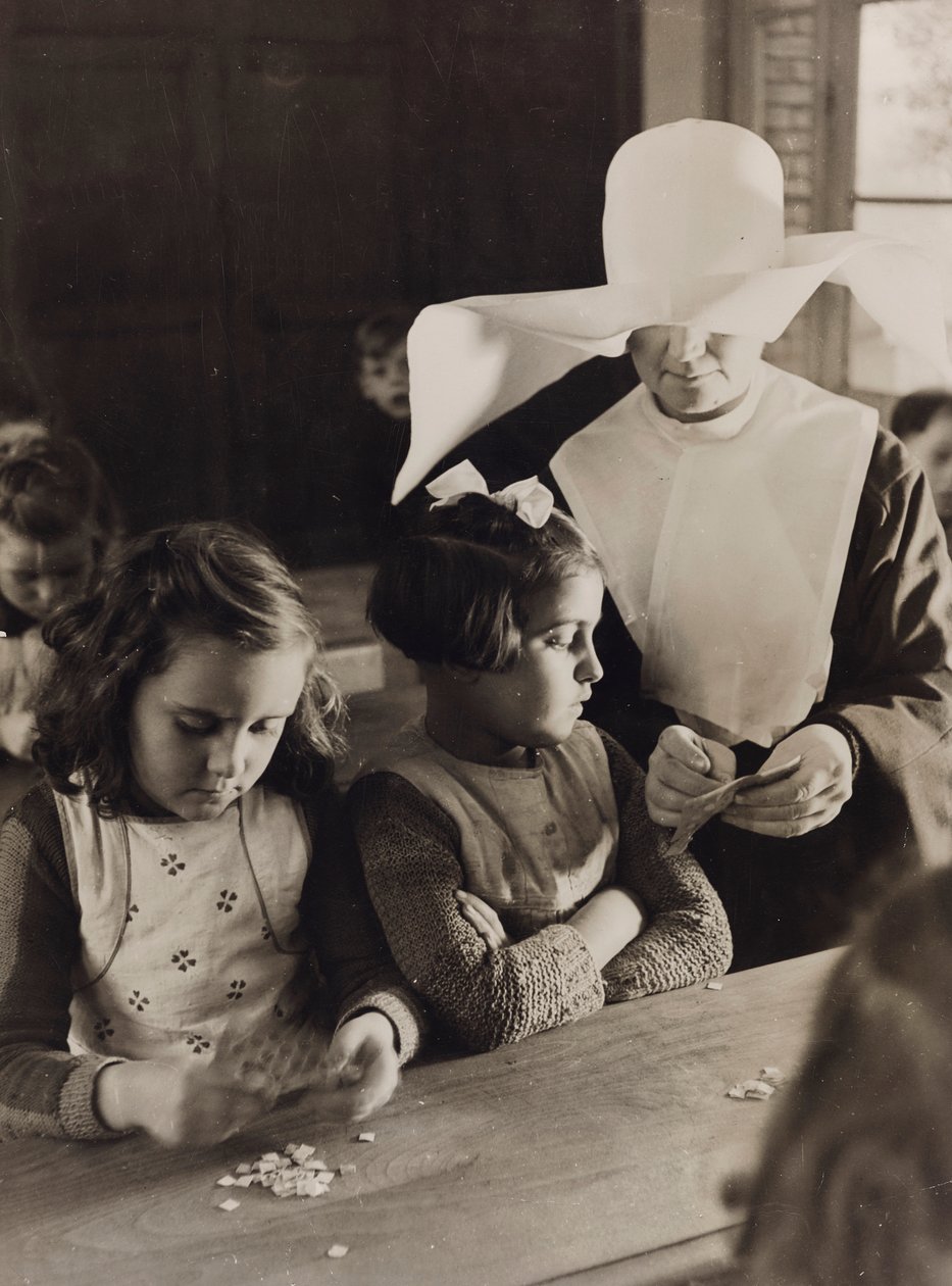 Girls in a French Orphanage by Luigi Leoni