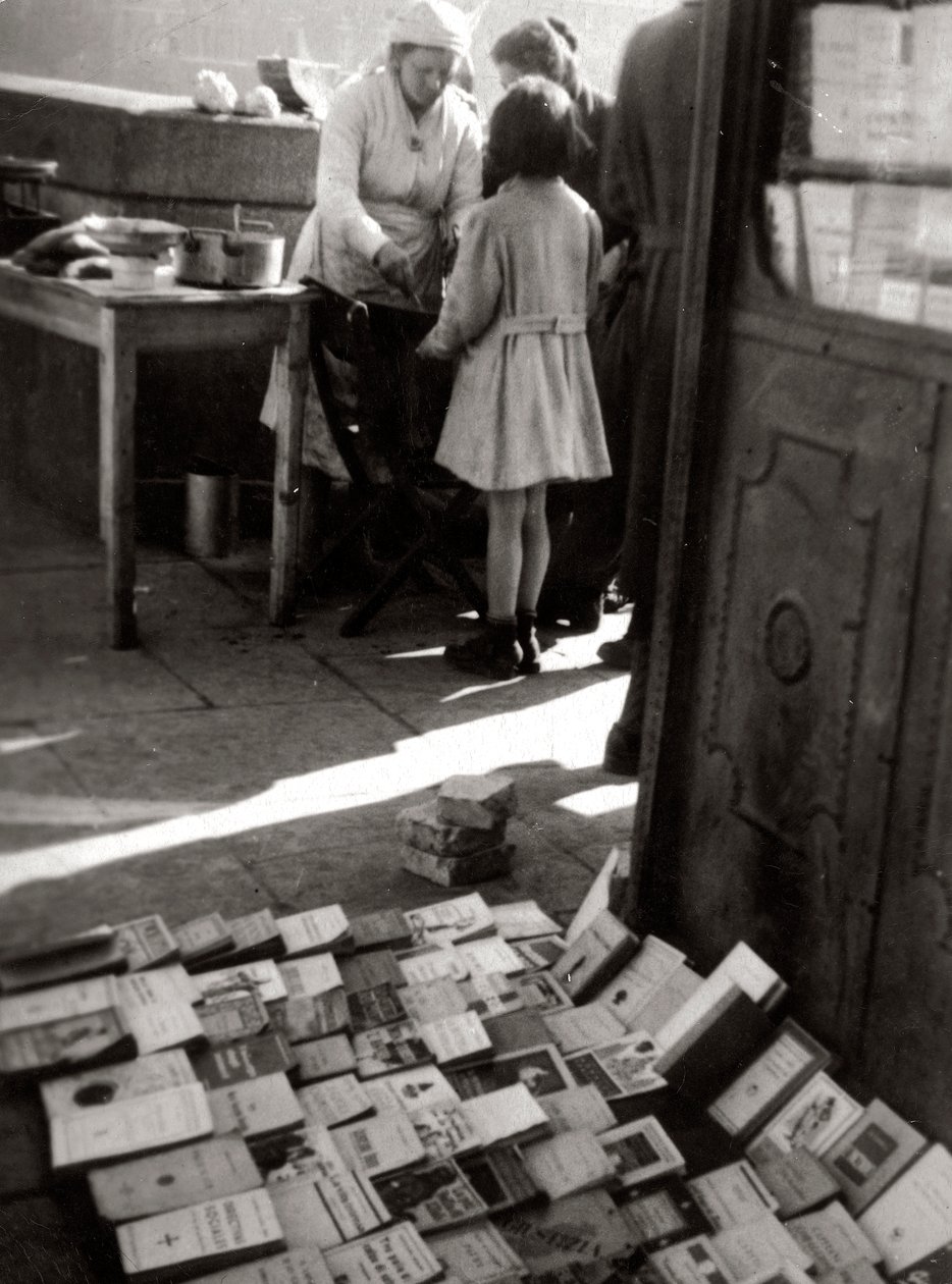 Sale of Books on the Street by Luigi Leoni