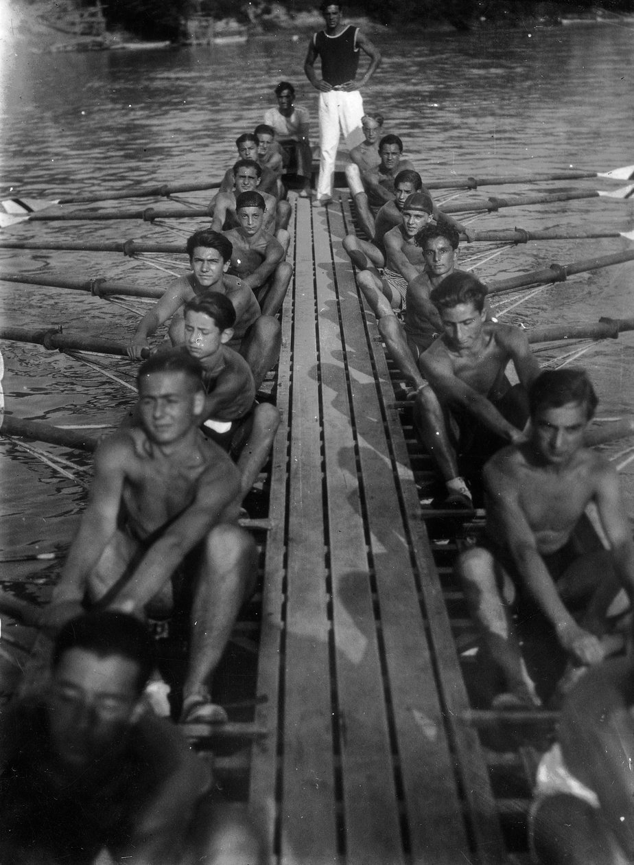 Sport Scene: Training of Rowers by Luigi Leoni