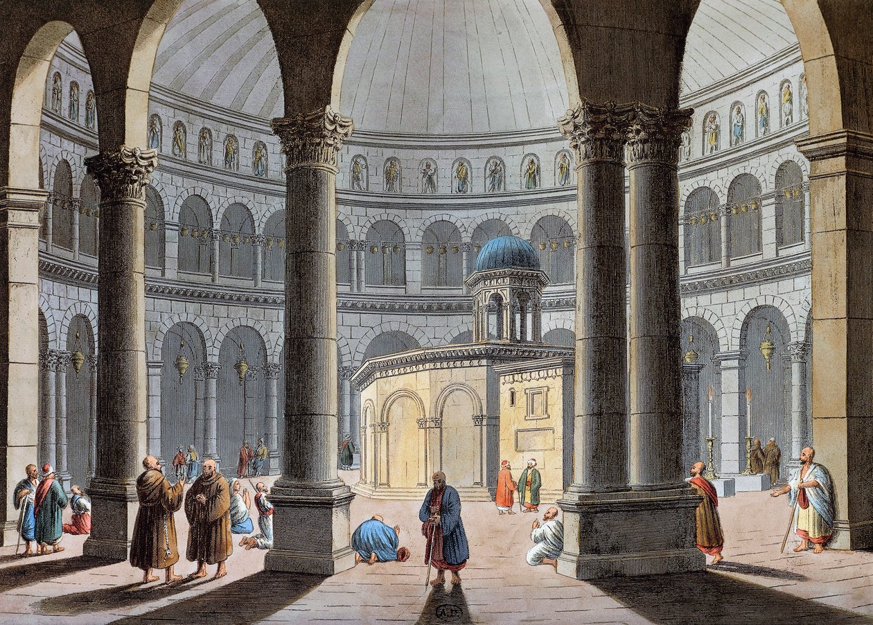 Church of Holy Sepulchre, Jerusalem by Luigi Mayer