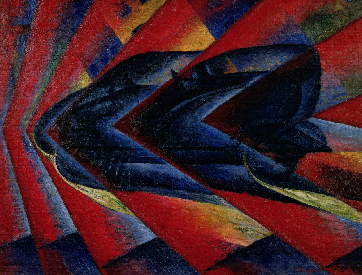 The Dynamism of an Automobile by Luigi Russolo