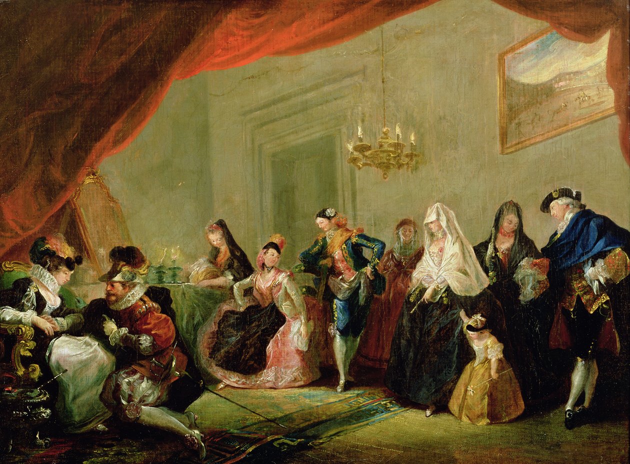 Rehearsal of a Comedy by Luis Paret y Alcazar