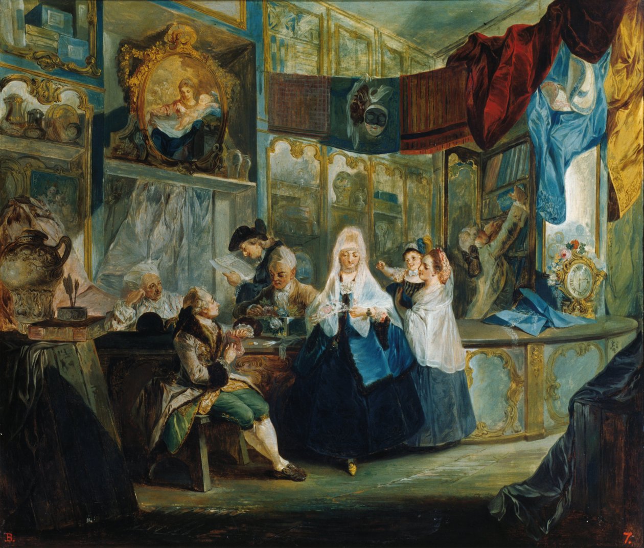 The Shop of Antiquarian Geniani by Luis Paret y Alcazar
