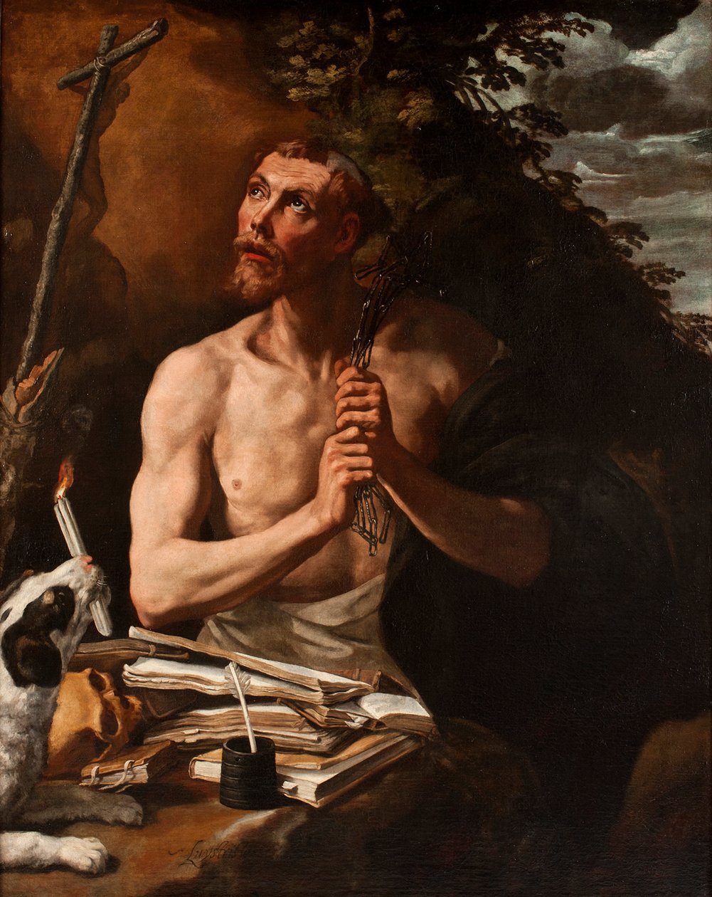 St Dominic in Penitence by Luis Tristan de Escamilla