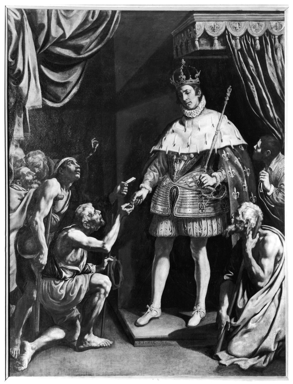 St. Louis (1214-70) Distributing Alms by Luis Tristan de Escamilla