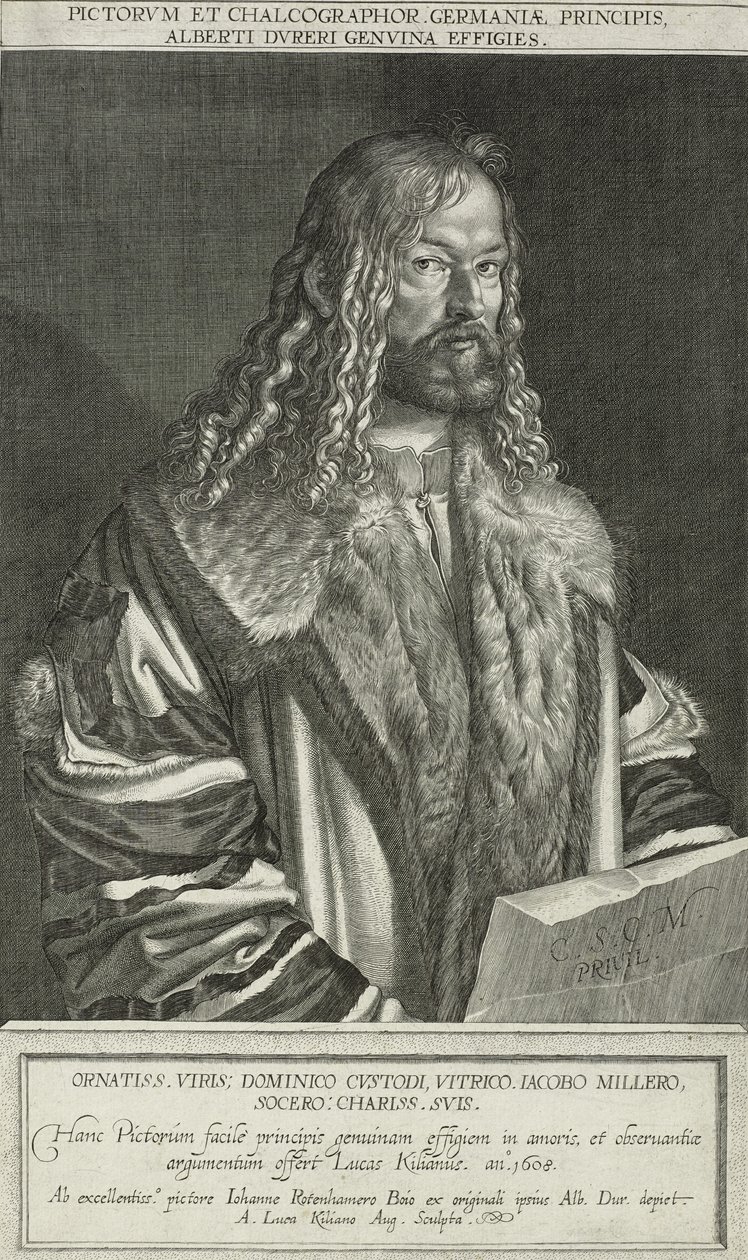 Portrait of Albrecht Dürer by Lukas Kilian
