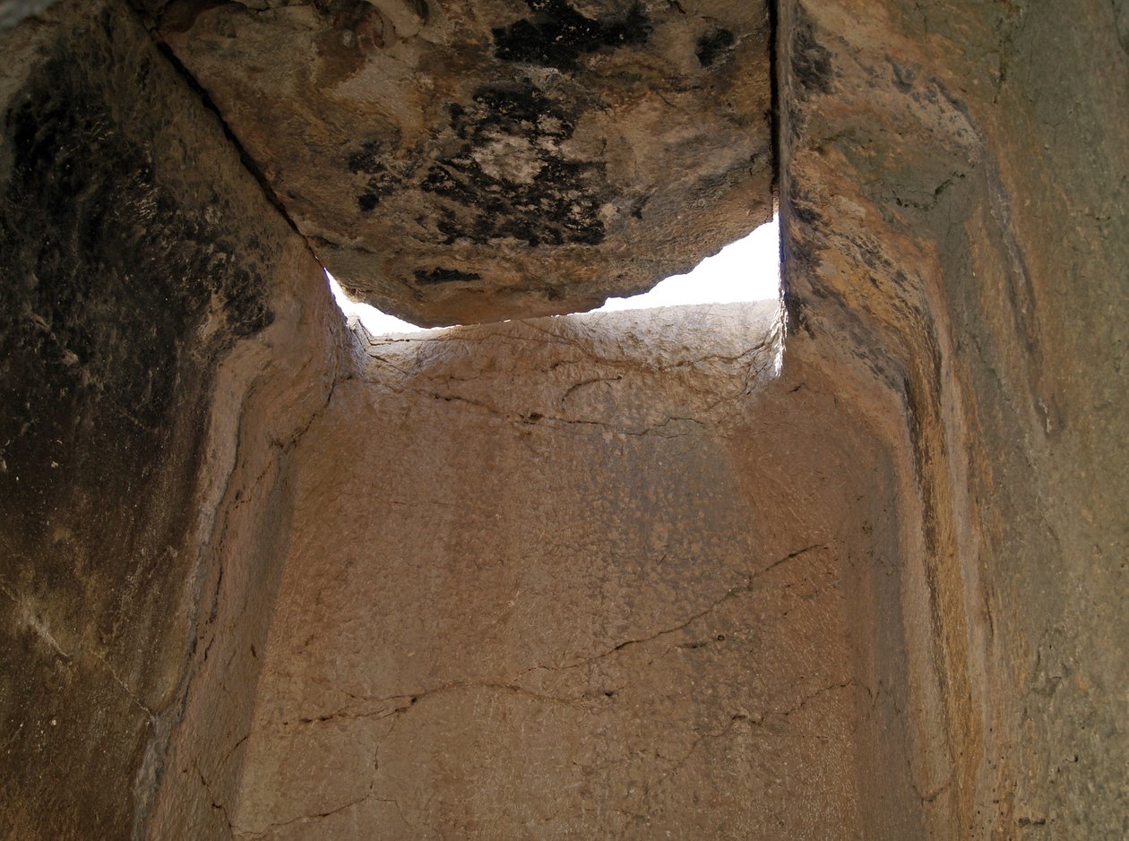 Inside a Pillar Tomb, Xanthos, Turkey by Lycian