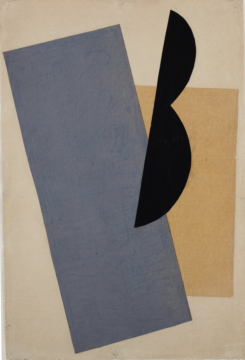 Composition Blue-Yellow-Black by Lyubov Sergeevna Popova