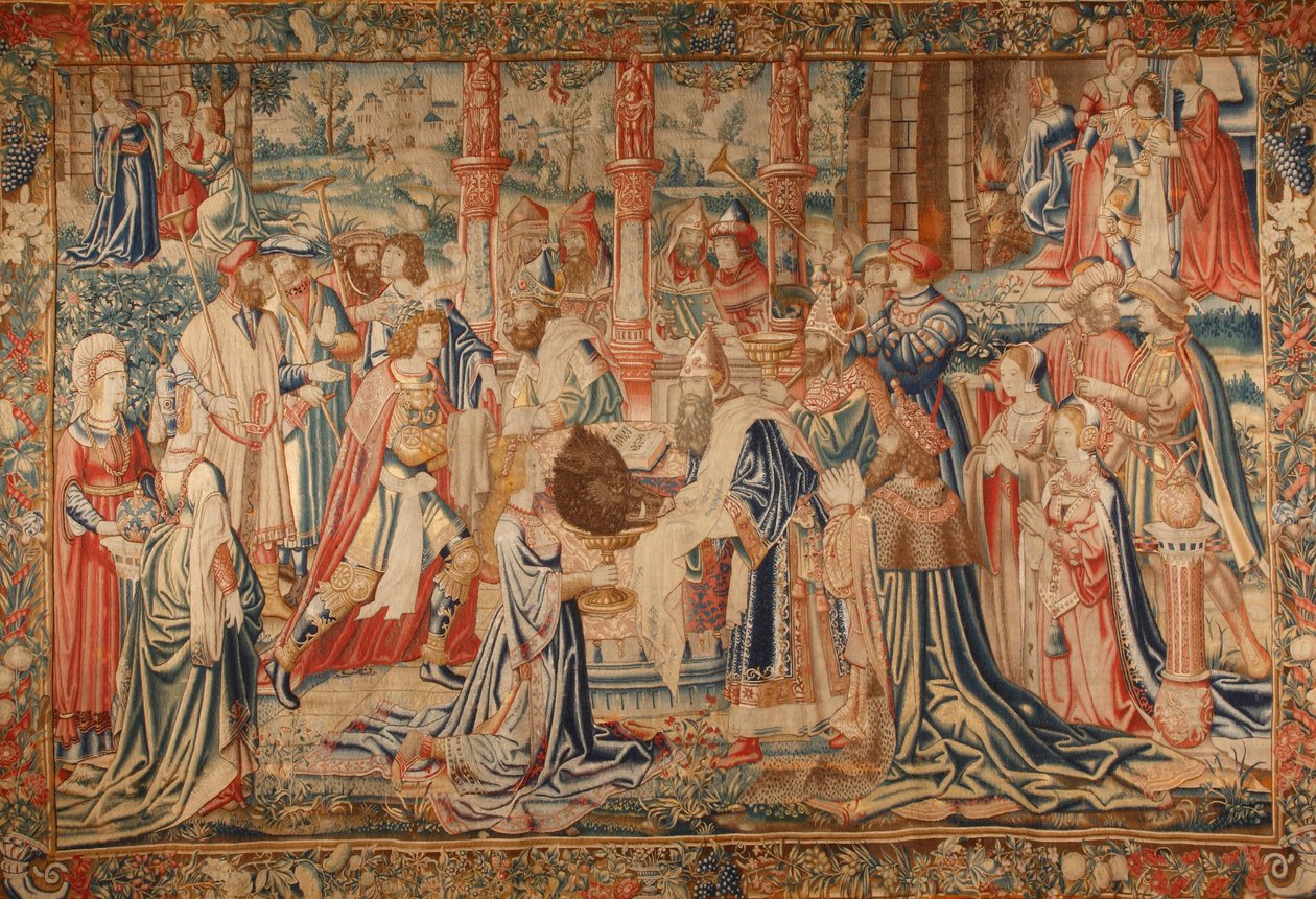Atalanta and Meleager Present the Head of the Caledonian Boar at the Temple of Artemis by M. Maurice Stora