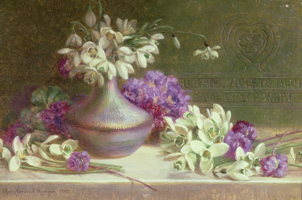 Snowdrops & Violets by M.V. Morgan