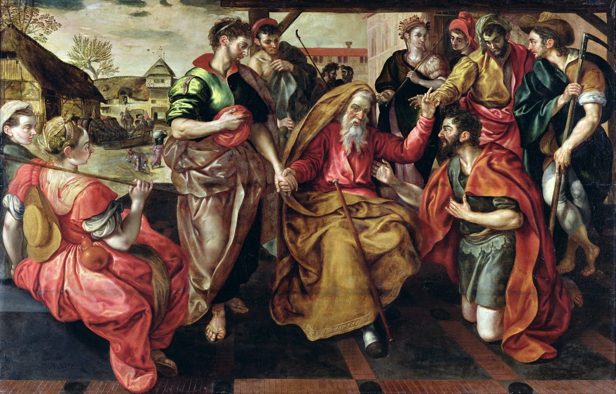 Eliezer Asking for Rebecca to Marry Isaac by Maarten de Vos