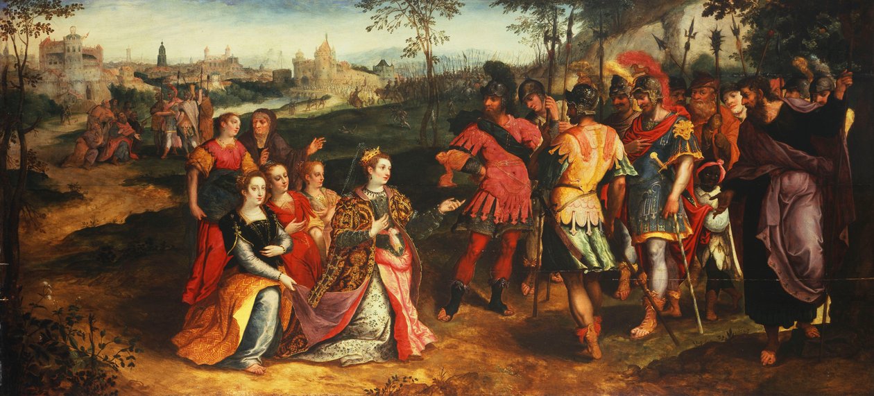 Coriolanus and Volumnia by Maarten de Vos