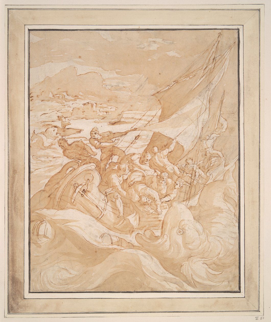 Jonah Thrown Overboard by Maarten de Vos