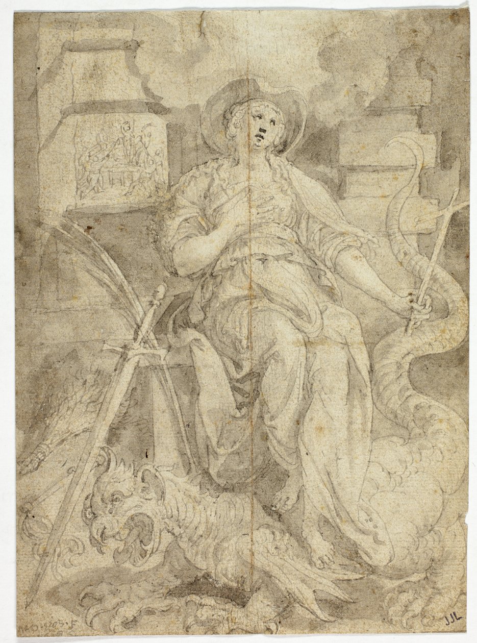 Study for Saint Margaret by Maarten de Vos