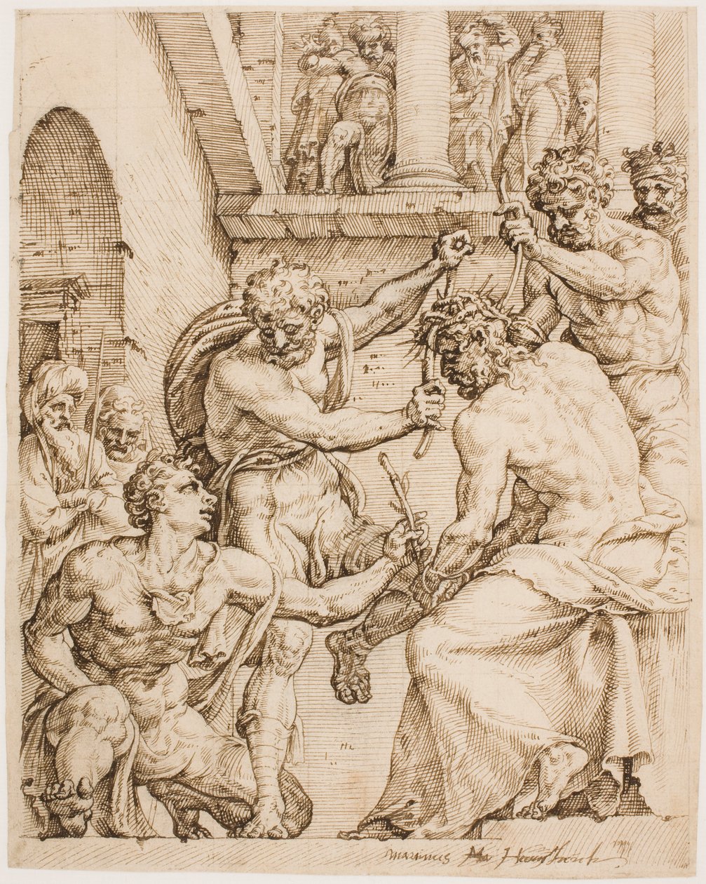Christ Being Crowned with Thorns by Maarten van Heemskerck