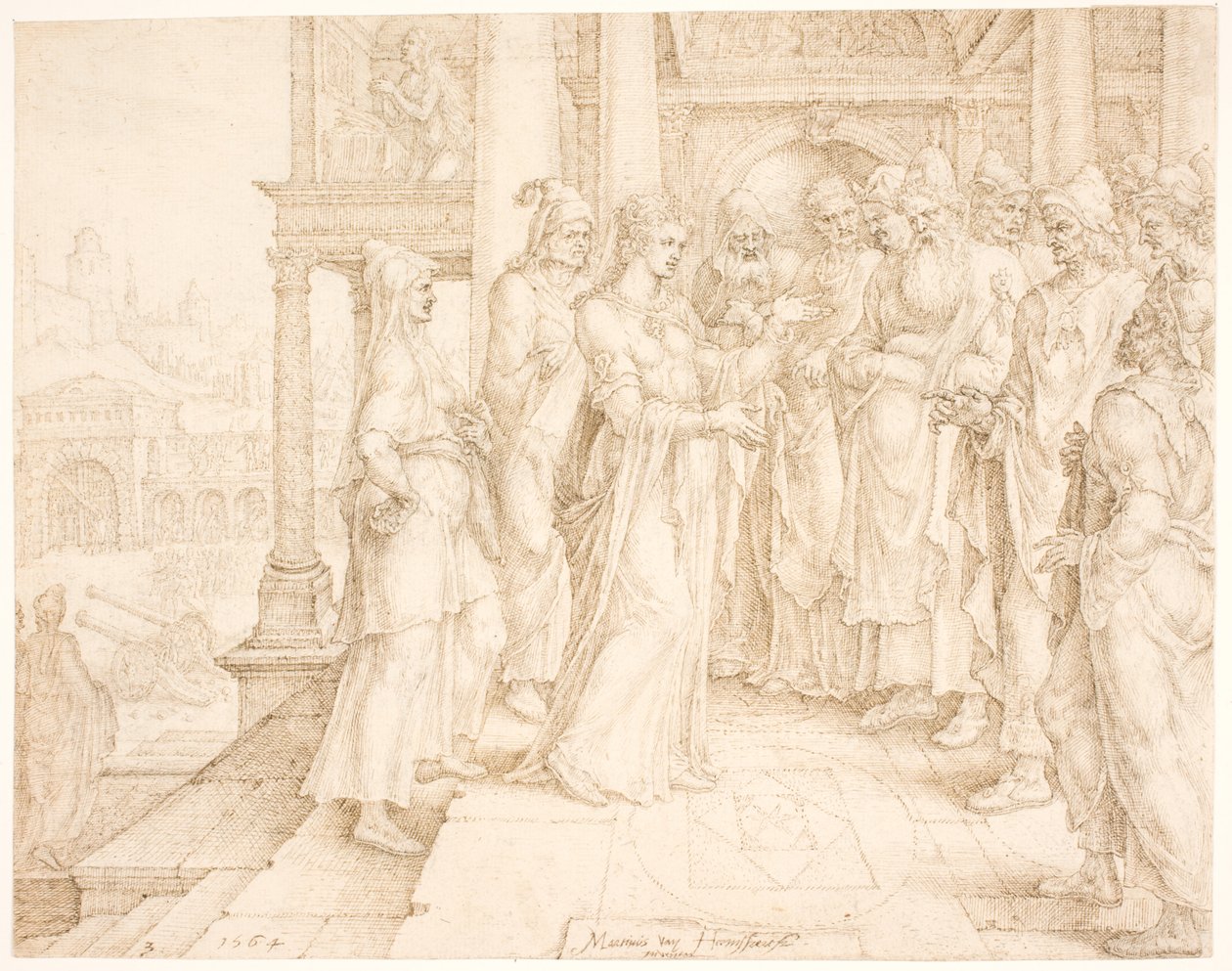 Judith Addressing the Elders of Bethulia by Maarten van Heemskerck