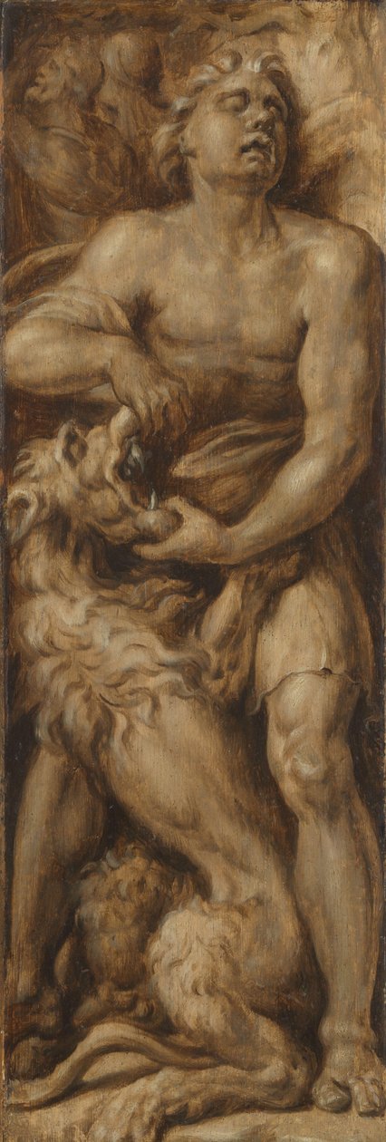Samson Rending the Lion by Maarten van Heemskerck