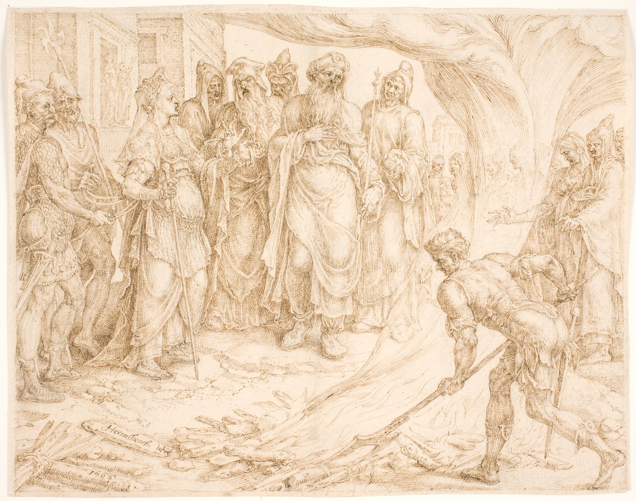 Tamar Making Herself Known by Maarten van Heemskerck