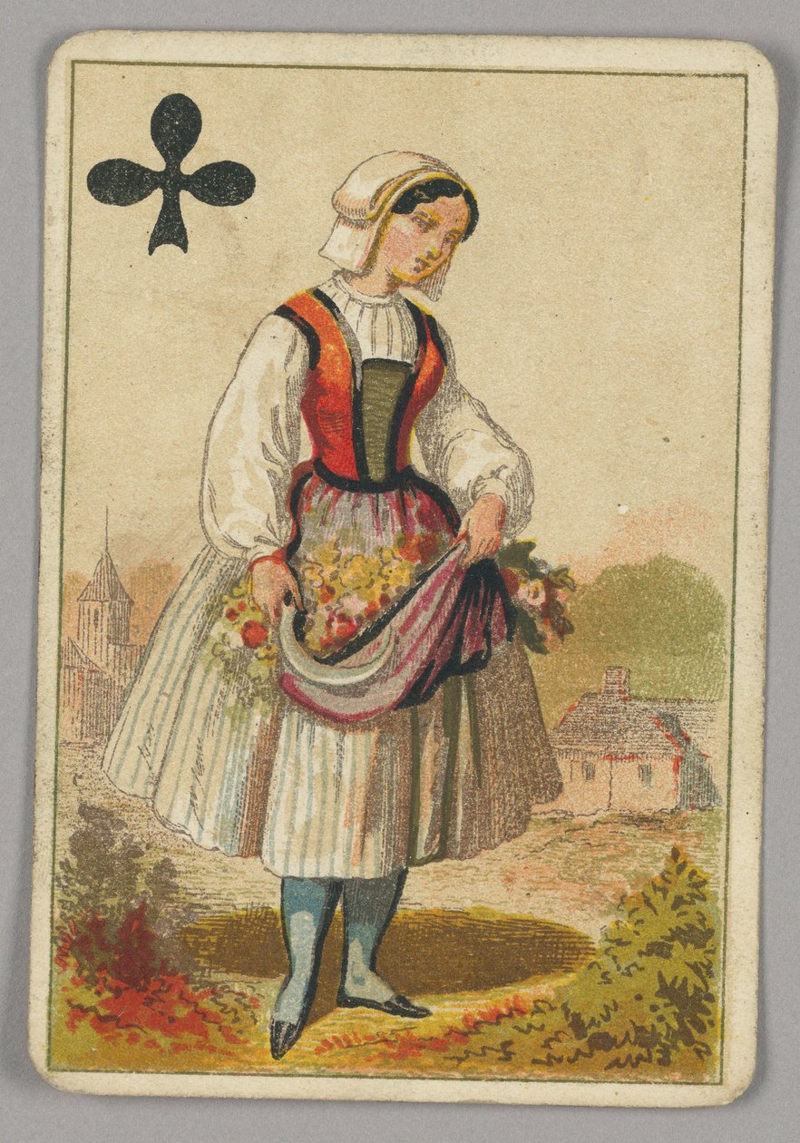 Playing Card, Queen of Clubs by Made by B.P. Grimaud