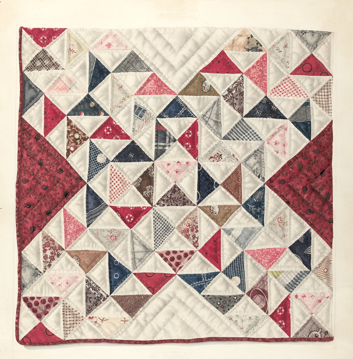 Patchwork Quilt by Mae A. Clarke