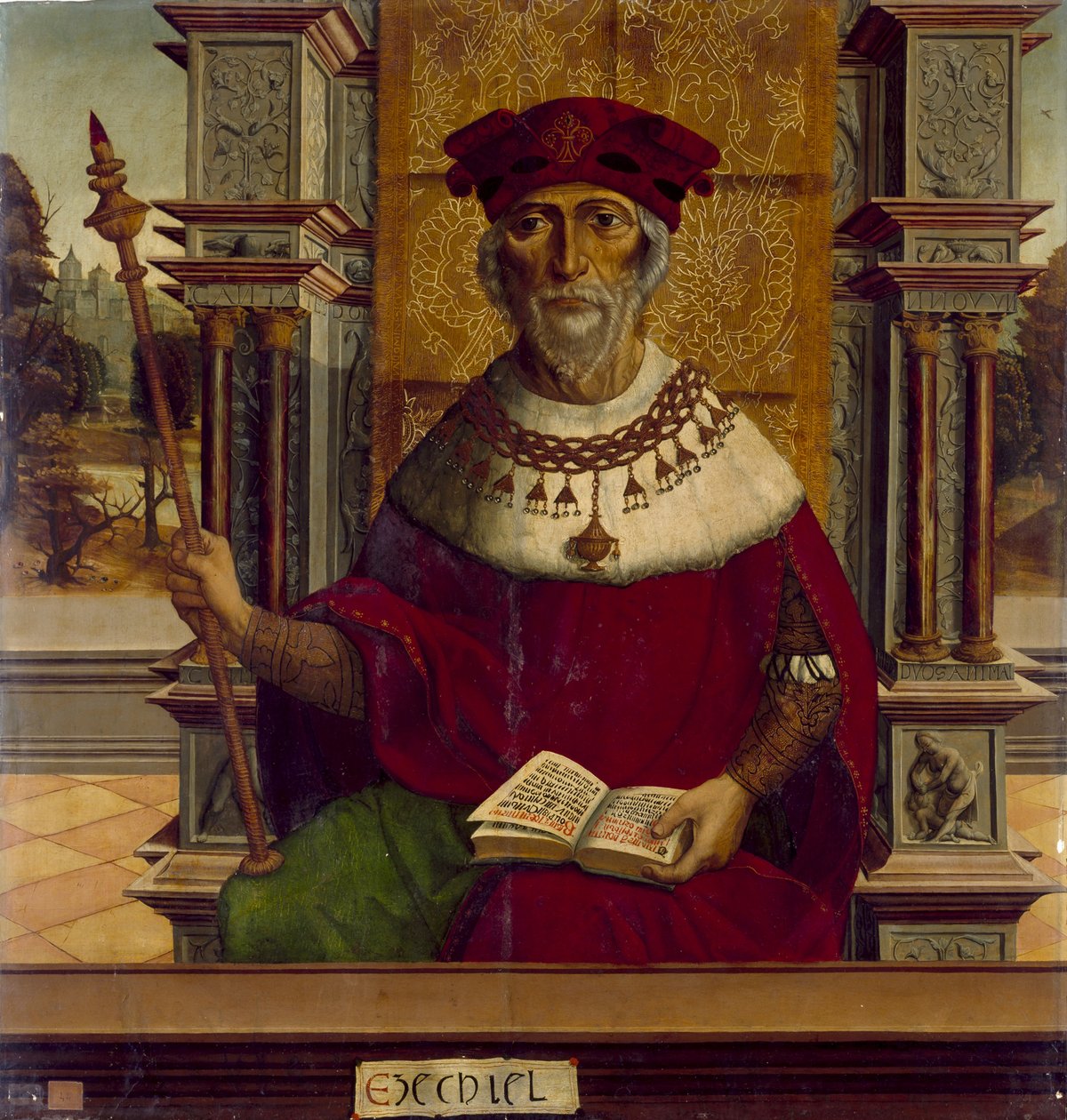 The Prophet Ezekiel by Maestro de Becerril