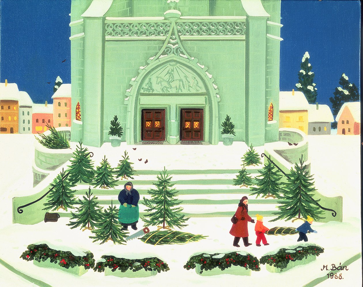 Christmas Tree Selling by Magdolna Ban